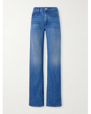 Mother The Mid Rise Lasso Sneak Straight-Leg Jeans - Blue