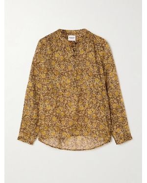 Isabel Marant Chemisier En Voile De Coton Biologique À Imprimé Fleuri Maria - Neutre
