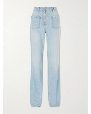 Valentino Garavani High-Rise Straight-Leg Jeans - Blue