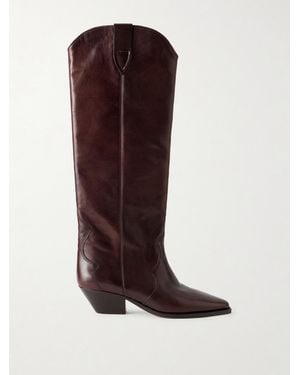 Isabel Marant Denvee Leather Boots - Brown