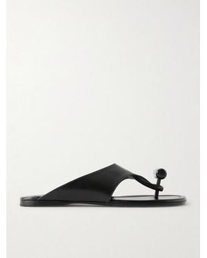 Loewe Toggle Leather Slides - Weiß