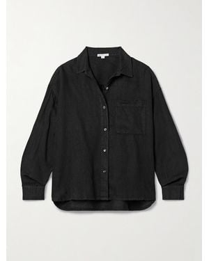 James Perse Linen Shirt - Black