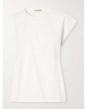 JW Anderson Tie-Detailed Cotton Top - White