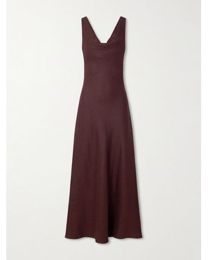 Faithfull the Brand Paloma Linen Maxi Dress - Purple
