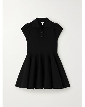 Loewe Stretch-Knit Mini Dress - Black