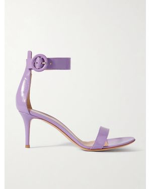 Gianvito Rossi Portofino 70 Leather Sandals - Pink