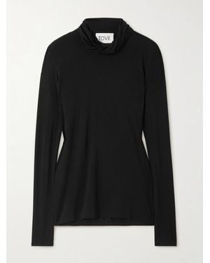 TOVE Lisette Jersey Top - Black