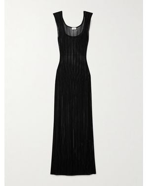 Salon 1884 Canova Ribbed-Knit Maxi Dress - Black