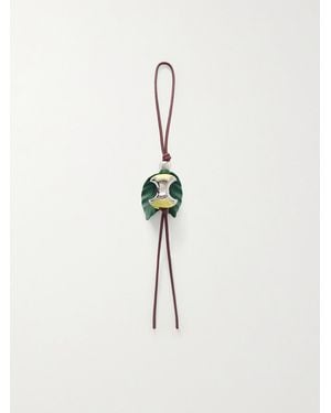 Loewe Apple Leather And-Tone Bag Charm - White