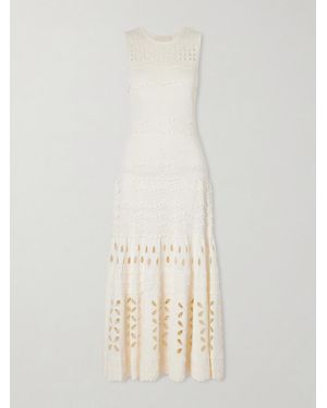 Ulla Johnson Lakshmi Knitted Midi Dress - White