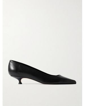 Aeyde Cari Leather Court Shoes - Black