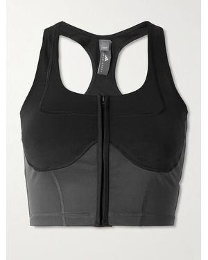 adidas By Stella McCartney Verkürztes Bustier Aus Stretch-Material - Schwarz