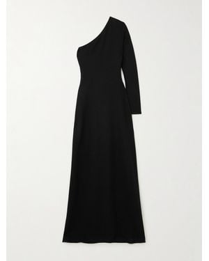Leset Rio One-Shoulder Stretch-Jersey Maxi Dress - Black