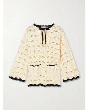 Zimmermann Aster Crocheted Cotton Coverup - Natural