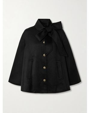 Zimmermann Hypnotic Jacke Aus Filz Aus Einer Wollmischung Mit Schleife - Schwarz