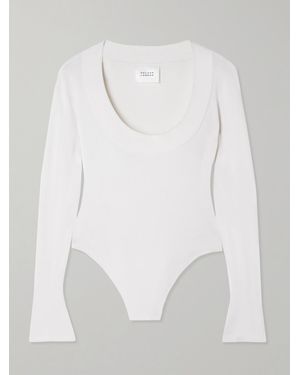 Galvan London Sasha Body Aus Strick - Weiß