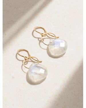 Melissa Joy Manning 14-Karat Moonstone Earrings - Metallic