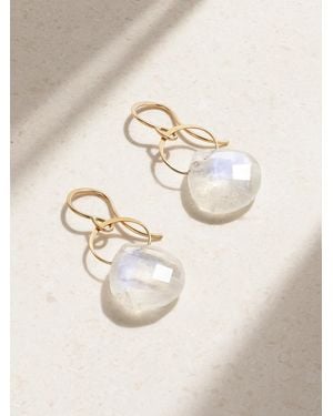 Melissa Joy Manning 14-Karat Moonstone Earrings - Metallic