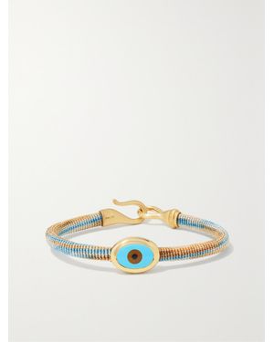Ole Lynggaard Copenhagen Life 18-Karat, Rope, And Enamel Bracelet - Metallic