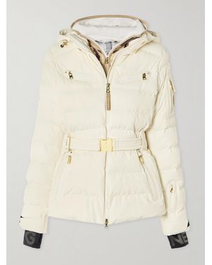 Bogner Ellya Layered Belted Quilted Ski Jacket - Natural
