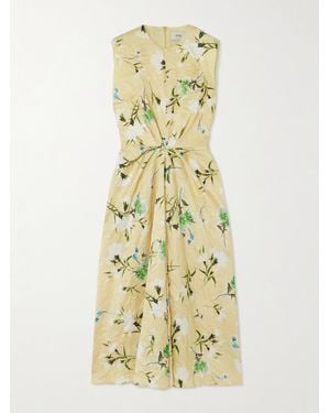 Erdem Midikleid Aus Satin - Mettallic