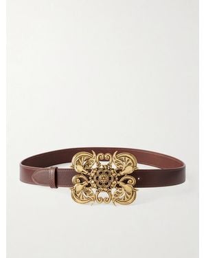 Chloé Modern Talisman Embellished Leather Belt - Brown