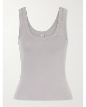 Flore Flore Hillie Organic Cotton-Jersey Tank - Grey