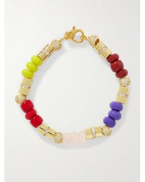 Joolz by Martha Calvo Plated, Glass And Crystal Bracelet - Multicolor