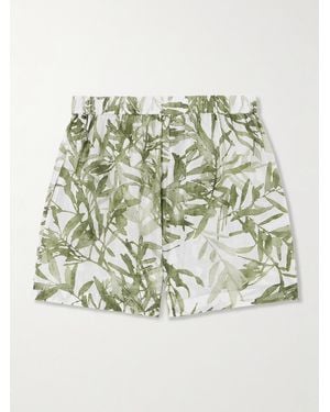 Brunello Cucinelli Shorts Aus Bedruckter Seide - Mettallic