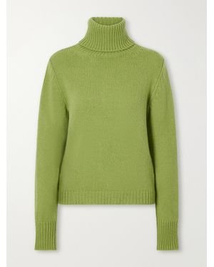 Giuliva Heritage The Tina Cashmere Turtleneck Sweater - Green