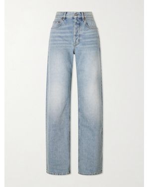 Saint Laurent Neo 90S High-Rise Straight-Leg Jeans - Blue