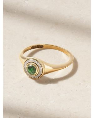L'Atelier Nawbar Mini Mimette 18-Karat, Topaz And Diamond Pinky Ring - Natural