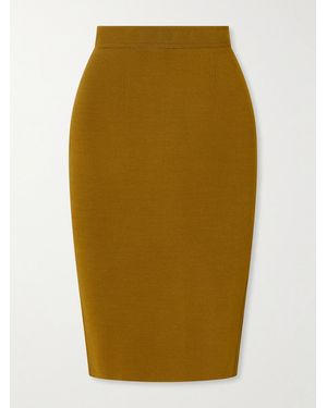 Tom Ford Crepe Knee-Length Skirt - Green