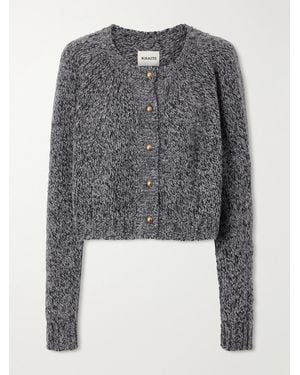 KHAITE Niels Cashmere And Silk-Blend Cardigan - Gray