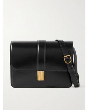 KHAITE Blake Leather Shoulder Bag - Black
