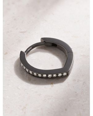 Repossi Antifer Creole Aus Geschwärztem 18 Karat Mit Diamanten - Mettallic