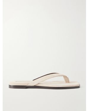 Emme Parsons Meta Suede Thong Sandals - Natural