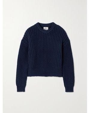 Denimist Ribbed Cotton Sweater - Blau
