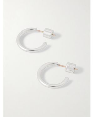 Jennifer Fisher Thread Huggies-Plated Hoop Earrings - Natural