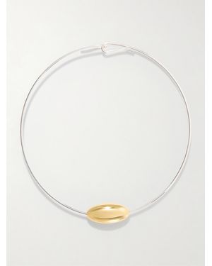 LIE STUDIO The Scarlet-Plated Necklace - Natural