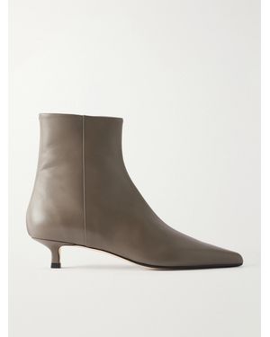 Aeyde Sofie 35 Leather Ankle Boots - Brown