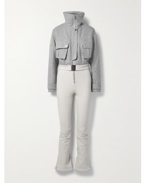 CORDOVA The Telluride Belted Two-Tone Wool-Blend And Twill Ski Suit - Grey