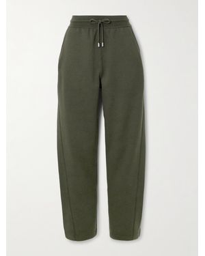 Loro Piana Viera Cotton, Silk And Cashmere-Blend Jersey Track Trousers - Green