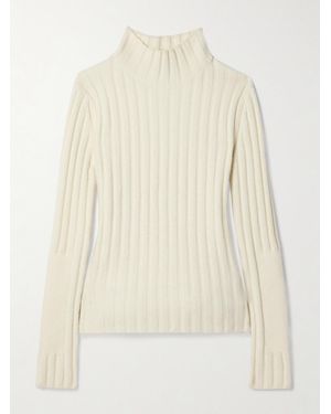 Proenza Schouler Haven Ribbed Wool-Blend Turtleneck Jumper - Natural