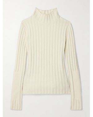 Proenza Schouler Haven Ribbed Wool-Blend Turtleneck Jumper - Natural
