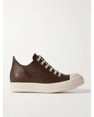 Rick Owens Leather Trainers - Brown