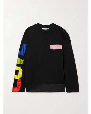 AZ FACTORY Pull En Coton Biologique Et Seacell Pyratex Mélangés Intarsia Free To - Noir