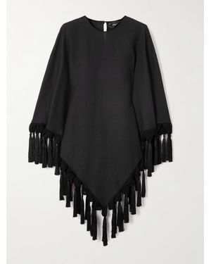 ‎Taller Marmo Gloria Tasselled Linen Blouse - Black