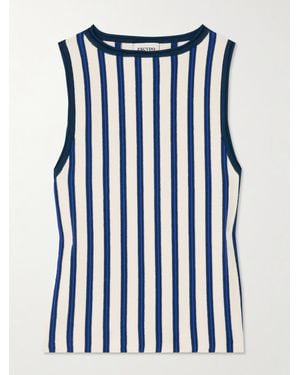 Escvdo Manglar Oberteil Aus Biobaumwolle Mit Streifen - Blau