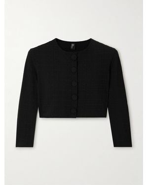 Lisa Marie Fernandez Veste Raccourcie En Crépon - Noir
